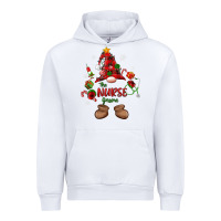 White the nurse gnome christmas Urban Hoodie - MaliasSmallBusiness