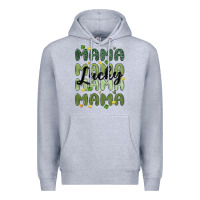 Heather Grey lucky mama Premium Hoodie - MaliasSmallBusiness