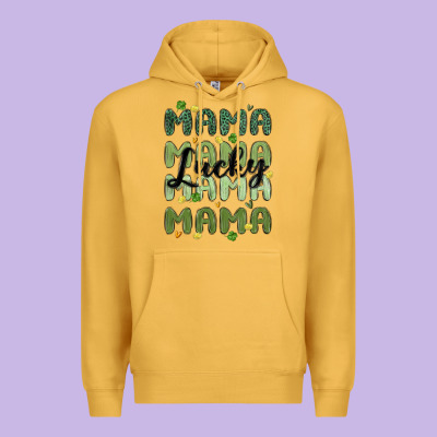 Lucky Mama Premium Hoodie Designed By Maliassmallbusiness