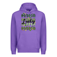 Purple lucky mama Premium Hoodie - MaliasSmallBusiness