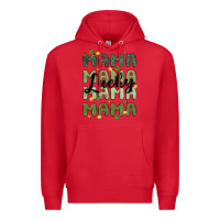 Red lucky mama Premium Hoodie - MaliasSmallBusiness
