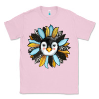 Bubblegum Pink penguin sunflower Classic Tee - RanaPortraitStore