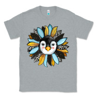Heather Grey penguin sunflower Classic Tee - RanaPortraitStore