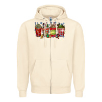 Sandshell christmas drink Zipper Hoodie - CowhideDigitalArt
