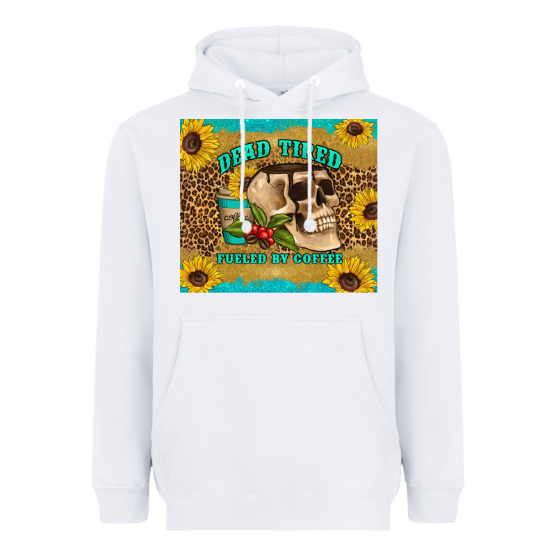 Dead Tired Fueled By Coffee Heavyweight Hoodie by Artiststas | Teevron