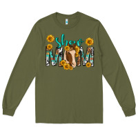 Army Green show mom with horse mothers day Long Sleeve Tee - texasbilliewilder