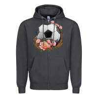 Smoke western soccer with roses Zipper Hoodie - HRA Design Shop