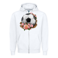 White western soccer with roses Zipper Hoodie - HRA Design Shop