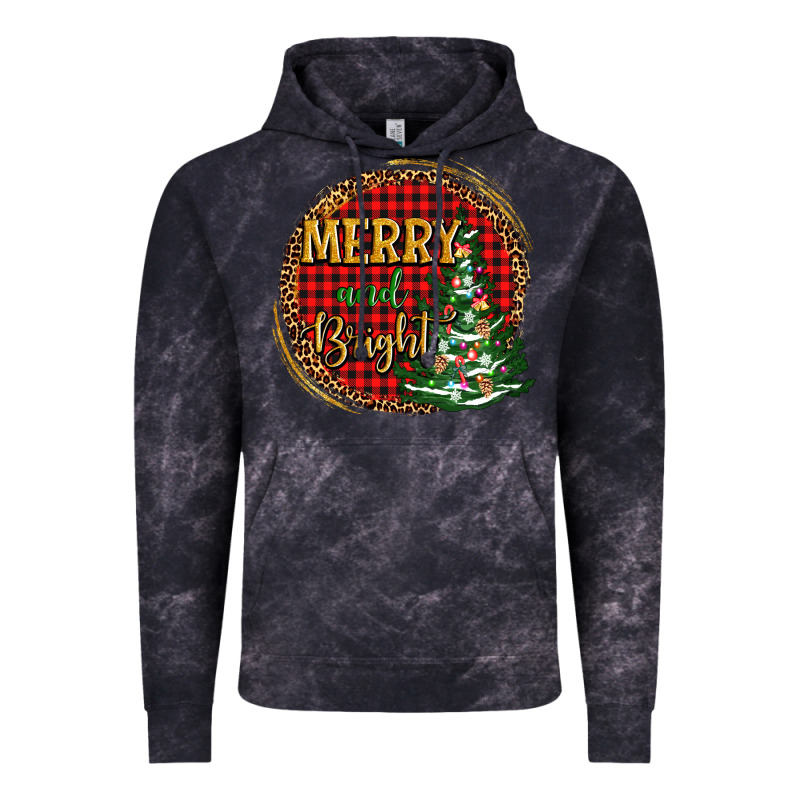 Merry And Bright Christmas Tree Vintage Hoodie by AdoDesignShop | Teevron
