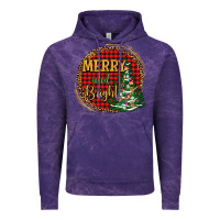 Cloud Purple merry and bright christmas tree Vintage Hoodie - AdoDesignShop