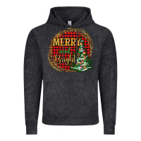Vintage Black merry and bright christmas tree Vintage Hoodie - AdoDesignShop