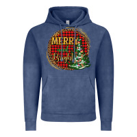 Vintage Denim merry and bright christmas tree Vintage Hoodie - AdoDesignShop