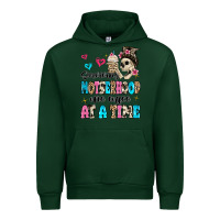 Forest Green surviving motherhood one coffee at a time Urban Hoodie - MaliasSmallBusiness