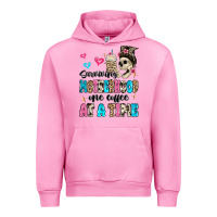 Fuchsia Pink surviving motherhood one coffee at a time Urban Hoodie - MaliasSmallBusiness