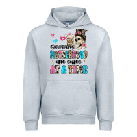 Heather Grey surviving motherhood one coffee at a time Urban Hoodie - MaliasSmallBusiness