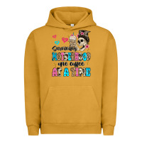 Pigment Peanut Butter surviving motherhood one coffee at a time Urban Hoodie - MaliasSmallBusiness
