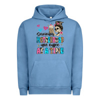 Pigment Pebble Blue surviving motherhood one coffee at a time Urban Hoodie - MaliasSmallBusiness