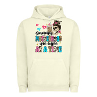 Pigment Pistachio surviving motherhood one coffee at a time Urban Hoodie - MaliasSmallBusiness