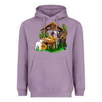 Lavender jesus holy night cows and sunflowers Heavyweight Hoodie - AdoDesignShop