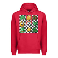 Cardinal checker board lucky charms Premium Hoodie - MaliasSmallBusiness