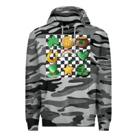Slate Camo checker board lucky charms Premium Hoodie - MaliasSmallBusiness