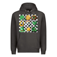 Smoke checker board lucky charms Premium Hoodie - MaliasSmallBusiness