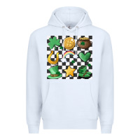 White checker board lucky charms Premium Hoodie - MaliasSmallBusiness