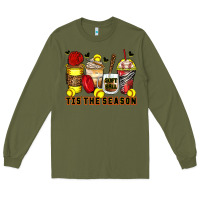 Army Green tis' the season softball coffee cups Long Sleeve Tee - Zillion Design Studio