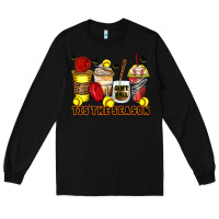 Black tis' the season softball coffee cups Long Sleeve Tee - Zillion Design Studio