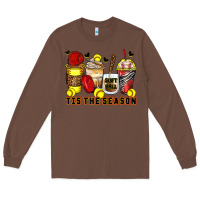 Chestnut tis' the season softball coffee cups Long Sleeve Tee - Zillion Design Studio