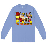 Colony Blue tis' the season softball coffee cups Long Sleeve Tee - Zillion Design Studio