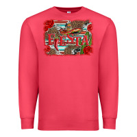 Cardinal fiesta with sombrero background Premium Sweatshirt - Artiststas