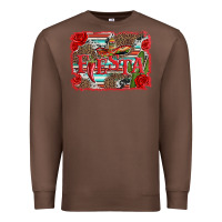 Chestnut fiesta with sombrero background Premium Sweatshirt - Artiststas