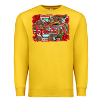 Lemon fiesta with sombrero background Premium Sweatshirt - Artiststas