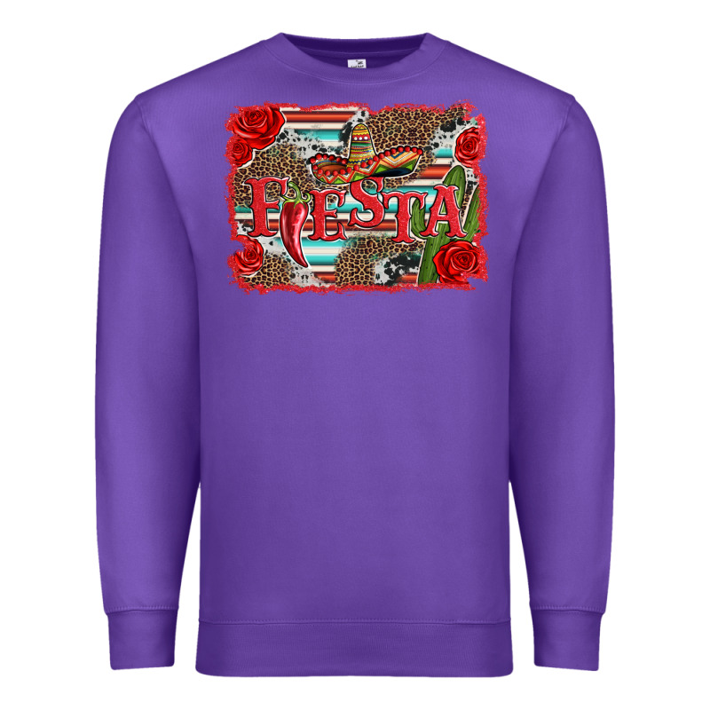 Fiesta With Sombrero Background Premium Sweatshirt by Artiststas | Teevron