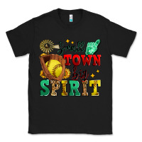 Black small town big spirit softball Classic Tee - Zillion Design Studio