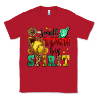 Red small town big spirit softball Classic Tee - Zillion Design Studio