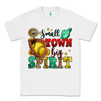 White small town big spirit softball Classic Tee - Zillion Design Studio