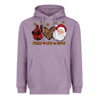 Lavender peace love santa Heavyweight Hoodie - JahusDesignShop