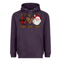 Plum peace love santa Heavyweight Hoodie - JahusDesignShop