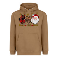 Toasted Coconut peace love santa Heavyweight Hoodie - JahusDesignShop