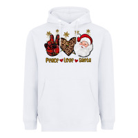 White peace love santa Heavyweight Hoodie - JahusDesignShop