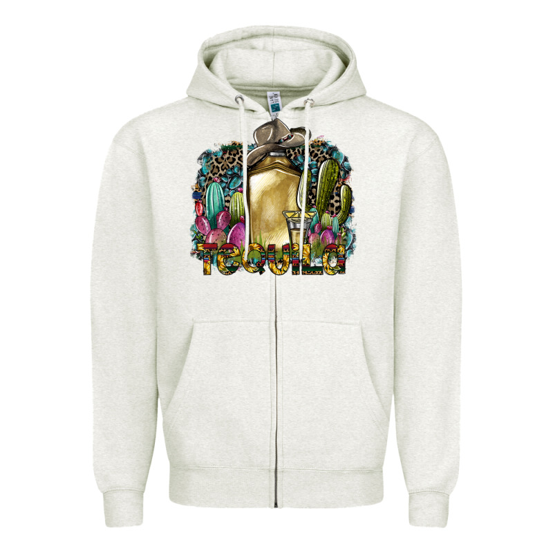 Tequila Zipper Hoodie by SublimationCraftShop | Teevron