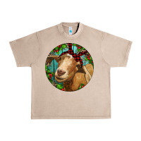 French Oak Farm Goat Christmas Urban Heavy Tee - RanaPortraitStore