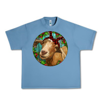 Pebble Blue Farm Goat Christmas Urban Heavy Tee - RanaPortraitStore