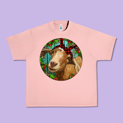 Urban Heavy Tee Farm Goat Christmas
