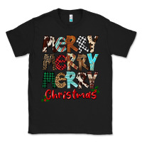 Black Merry Christmas Classic Tee - FaDigitalArtStudio
