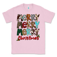 Bubblegum Pink Merry Christmas Classic Tee - FaDigitalArtStudio
