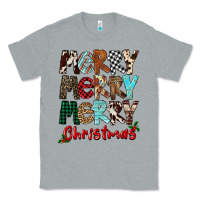 Heather Grey Merry Christmas Classic Tee - FaDigitalArtStudio