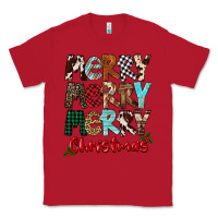 Red Merry Christmas Classic Tee - FaDigitalArtStudio